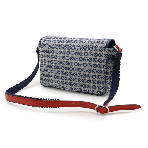 Gucci Children Kids Line Messenger Bag Shoulder Bag Star Pattern Canvas Leather - Picture 2 of 6